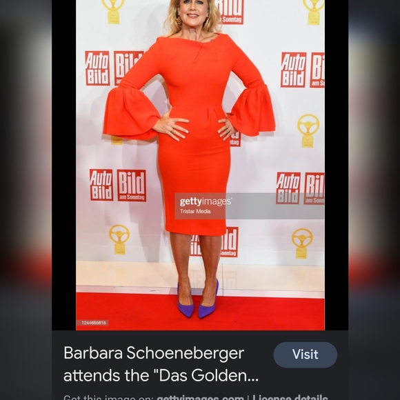 Roksanda MARGOT Crepe Dress Bell Sleeves Fitted Coral Pink size 10 (fits us 6) - Picture 7 of 10